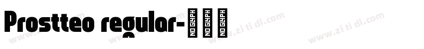 Prostteo regular字体转换